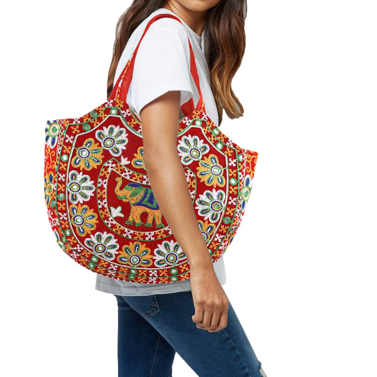 Kuber Industries Peacock Design Polyester Handcrafted Embroidery Women s Shoulder Bag, Maroon (CTKTC4361) (B07NJ9RPGF) Amazon Price History, Amazon Price Tracker