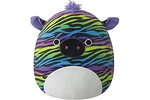 Squishmallows 14-Inch Safiyah Rainbow Zebra