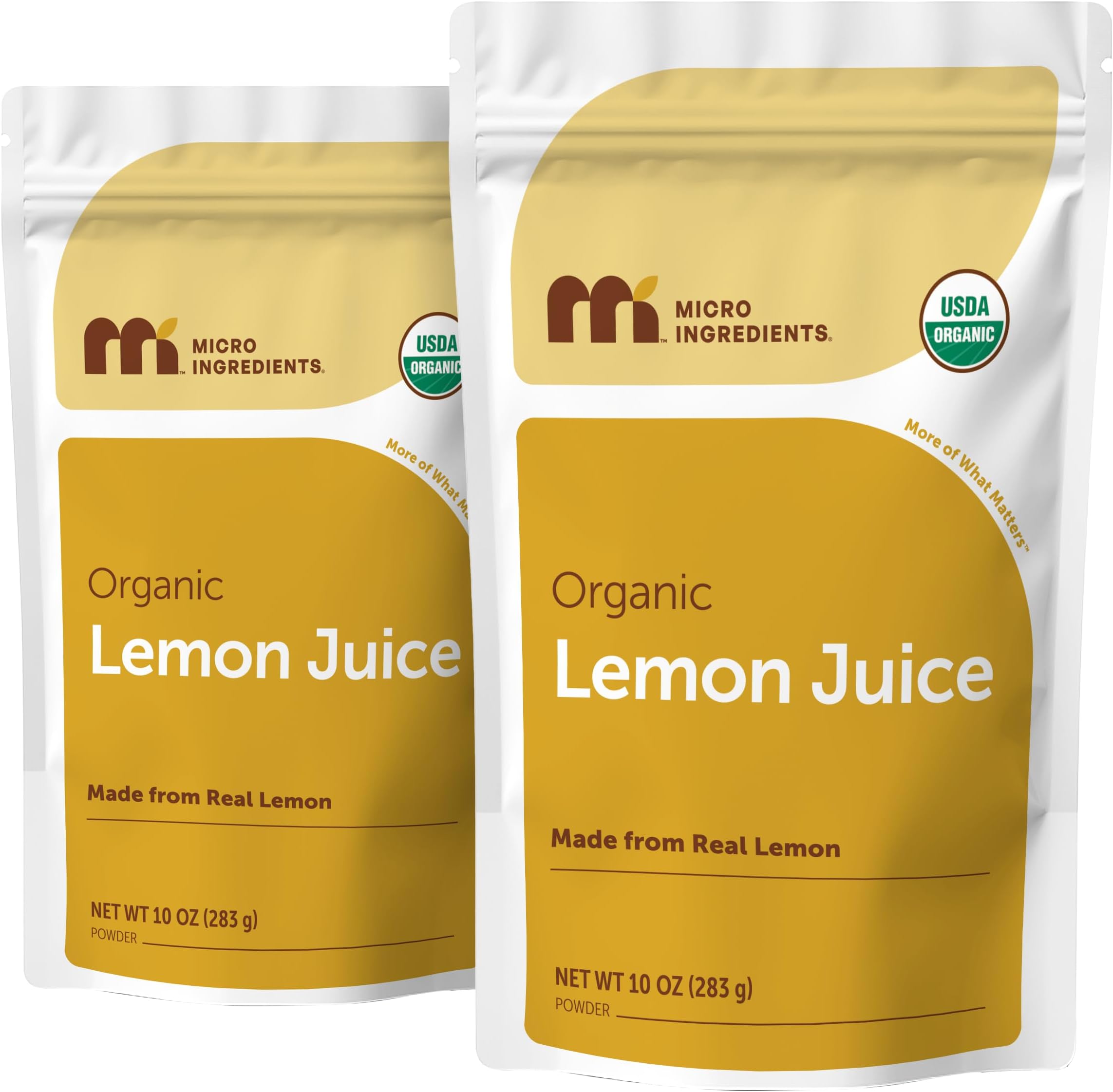 - Organic Lemon Juice Powder 2 Pack | Cold-Pressed Lemon Source | Natural Vitamin C | No Sugar or Additives | Great for Drinks, Smoothies & Beverages | Non-GMO, Vegan Friendly