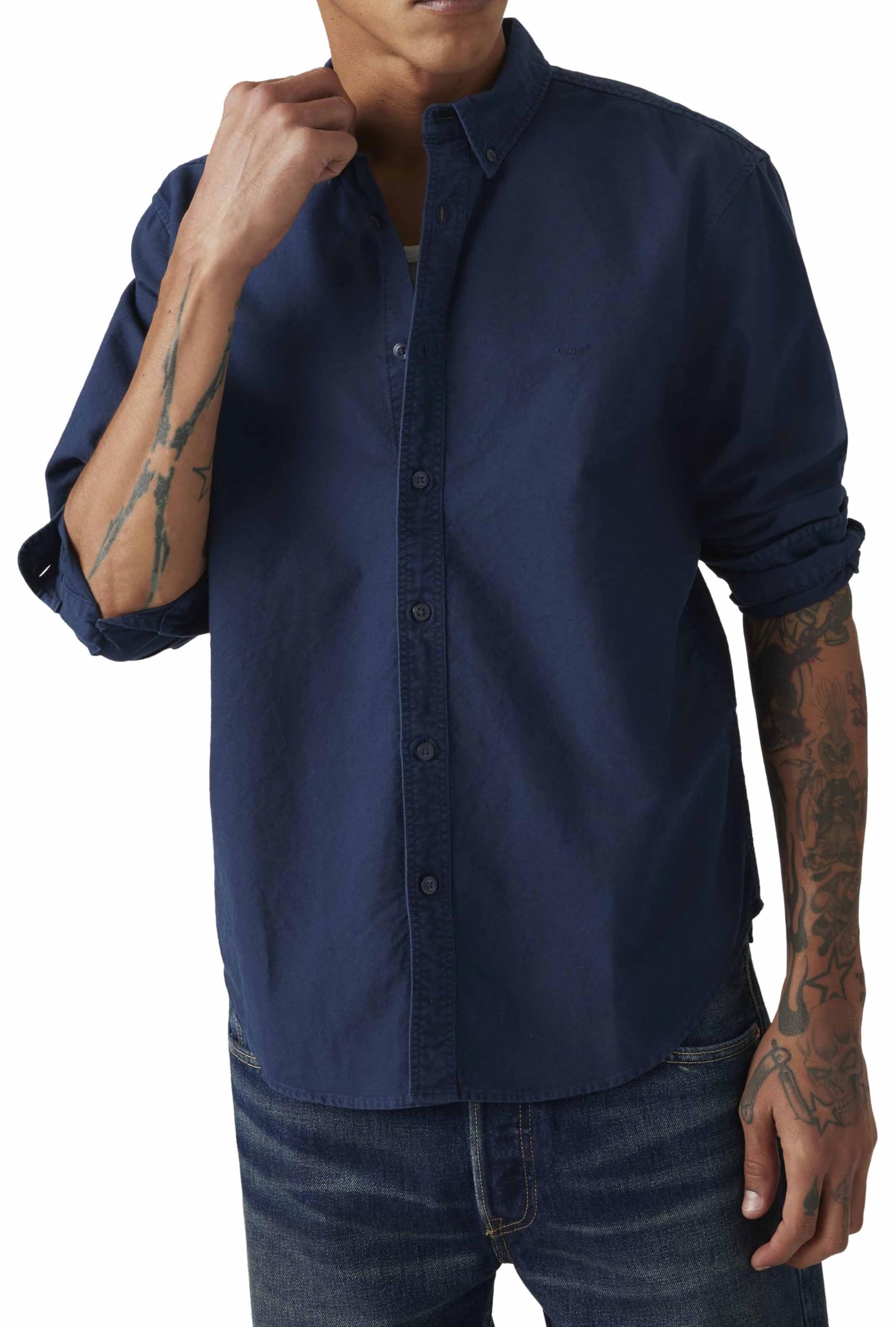 Authentic Button Down Dress Blues