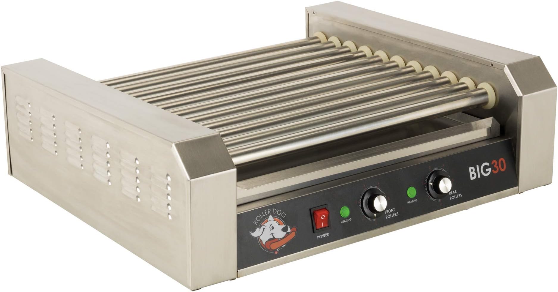 RDB30SS Commercial 30 Hot Dog Roller Grill Cooker Machine