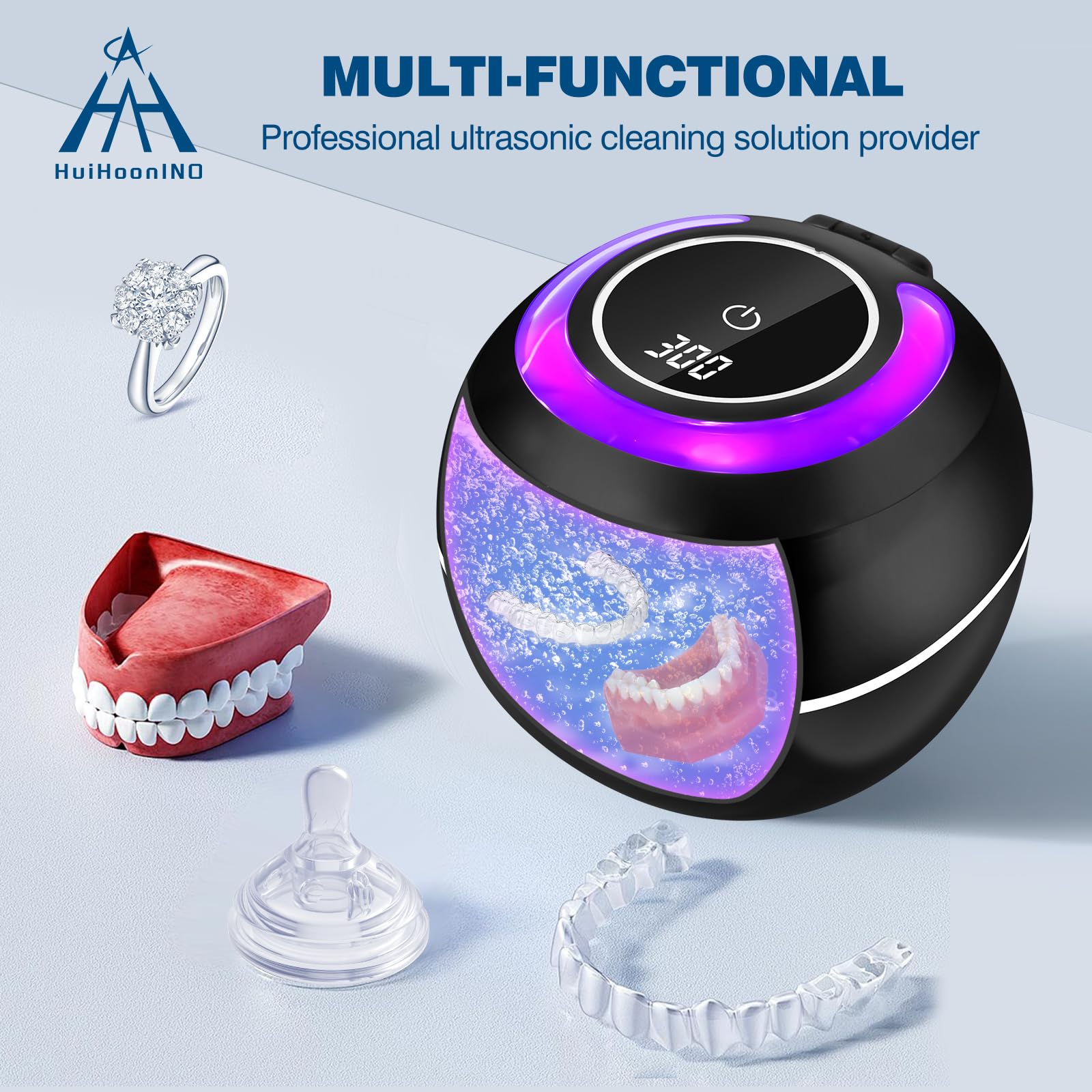 Ultrasonic Retainer Cleaner - Denture & Jewelry Cleaning -5