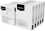 Papier d'impression multipurpose Amazon Basics, 21,6 x 27,9 cm, 9,07 kg, 1 ramette, (500 feuilles), 92 de luminosité, blanc