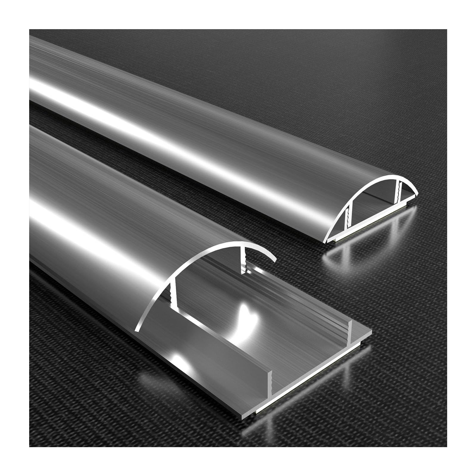 Passe Cable Sol，Goulotte Electrique Exterieur，Couvercle de Goulotte de Sol，Fabriqué en Alliage d'aluminium ; Convient aux plinthes, aux sols et aux Murs.(No. 10,1M)