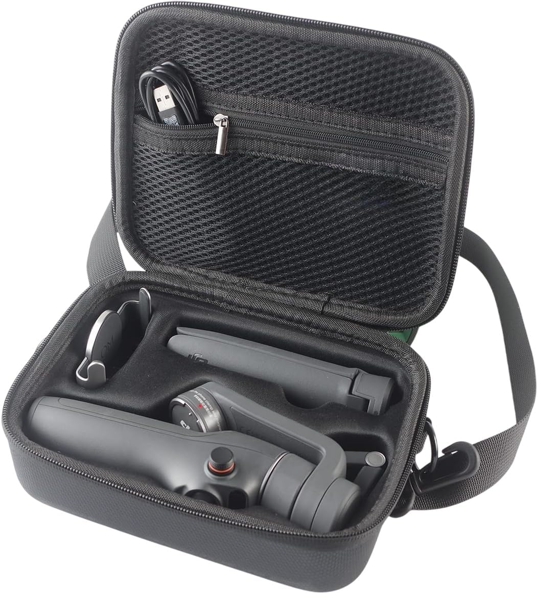 VERTUS® Carrying Case for DJI OSMO Mobile 6, Travel Portable Carry Bag for DJI OSMO Mobile 6 Smartphone Gimbal Stabilizer and Accessories (Hard|EVA|Black)-image-42