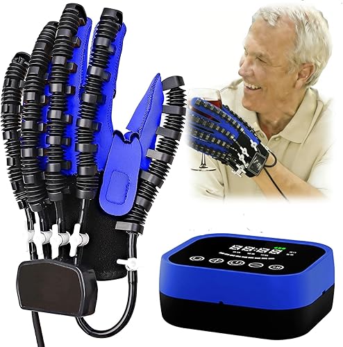 Guantes robóticos de rehabilitación, guantes robóticos para rehabilitación de hemiplejía de dedo, dispositivo de recuperación de mano de golpe,