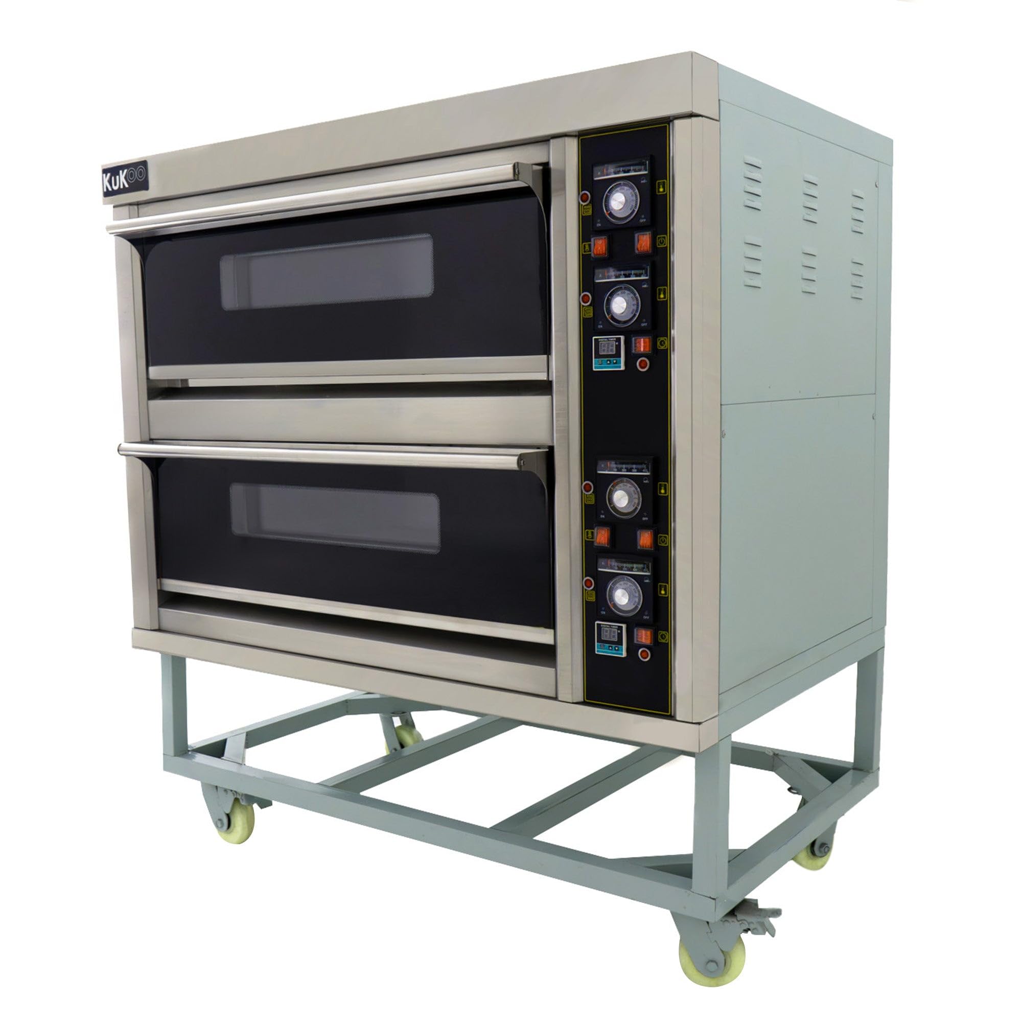 KuKoo - Forno Commerciale per Cucinare Pizza e Altri Cibi a 2 Piani 400°C per Ristorante, Bar, Takeaway, Pub o Panificio