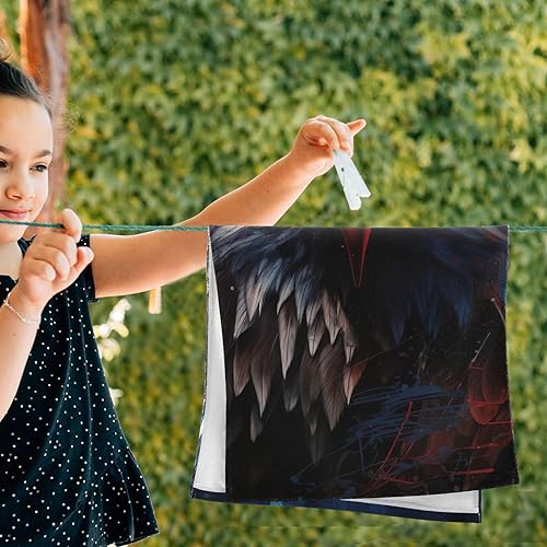 Vista 163 de Juego de 2 toallas de baño de color morado, remolques de mano de lobo, toallas de baño, toallas suaves y absorbentes para baño, cocina, gimnasio