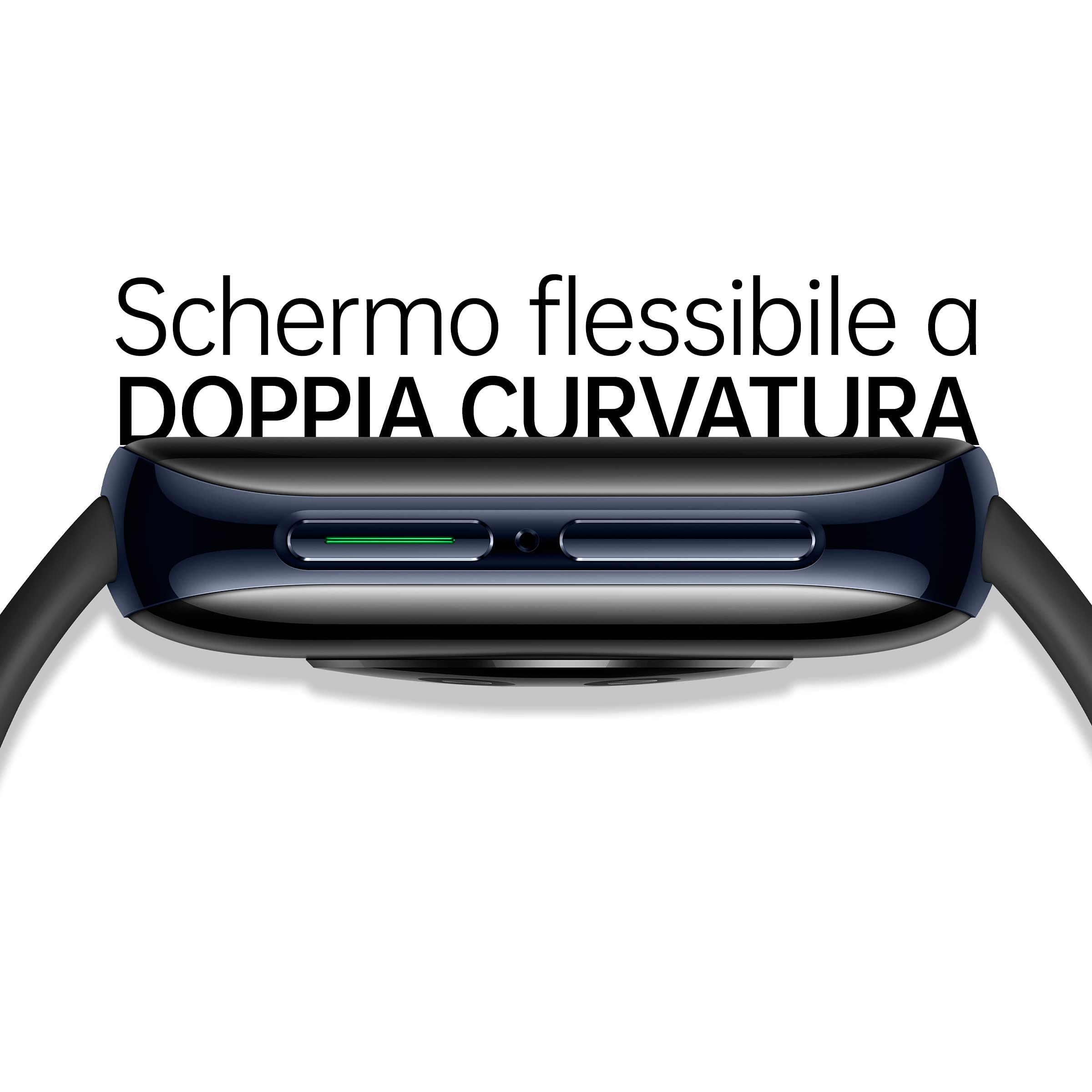 OPPO Watch - Reloj Inteligente, 46 mm, Negro, Pantalla Curva AMOLED, GPS, NFC, Bluetooth 4.2, wifi, Wear OS by Google, Función de Carga Rápida VOOC