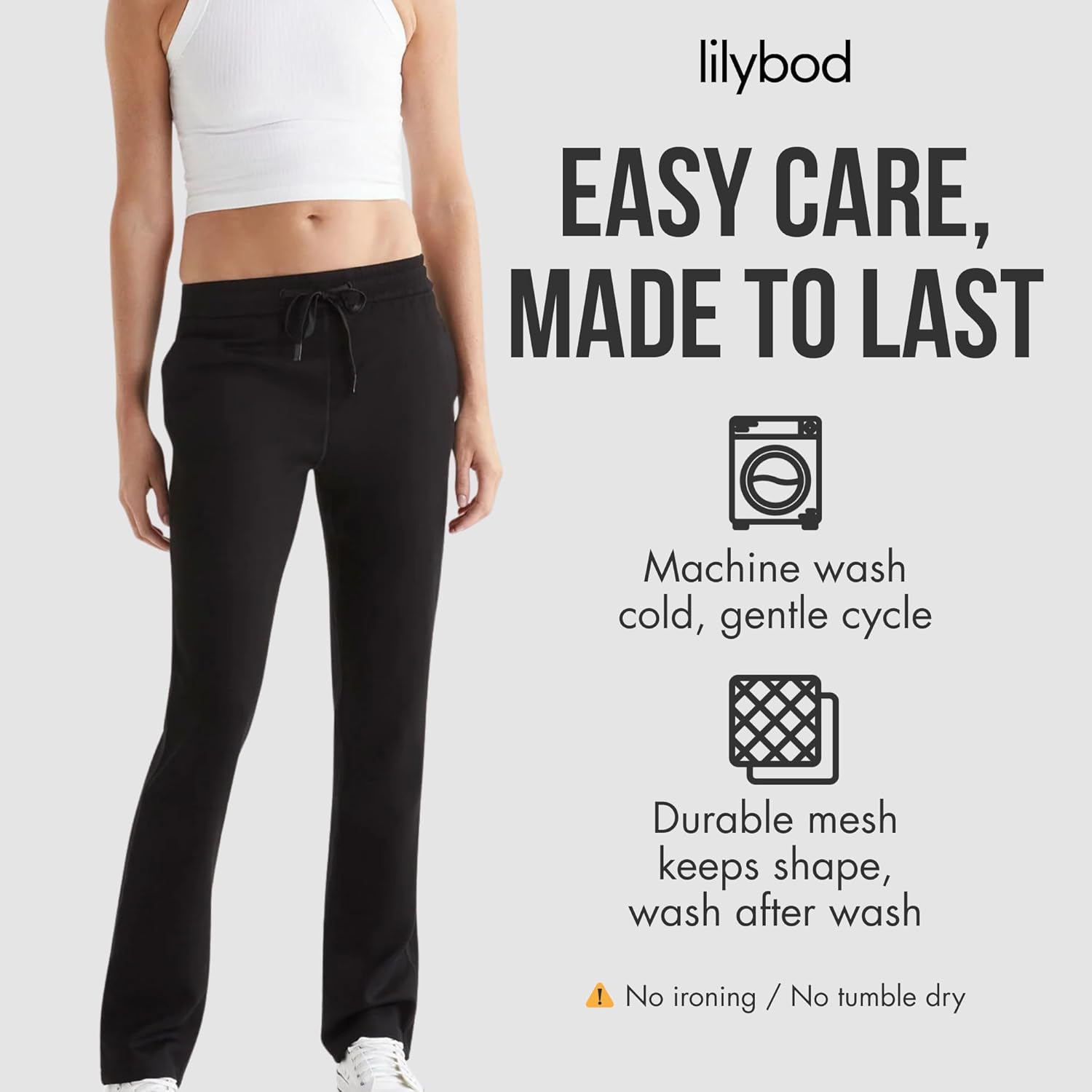 Lilybod Aimie Relaxed Fit Joggers for Women – Medium Rise Lightweight Lounge Sweatpants - Image 7