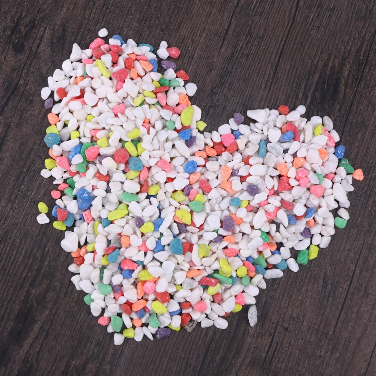 Colorful Stone Pebbles for Aquariums and Plants, 1kg Garden Decor