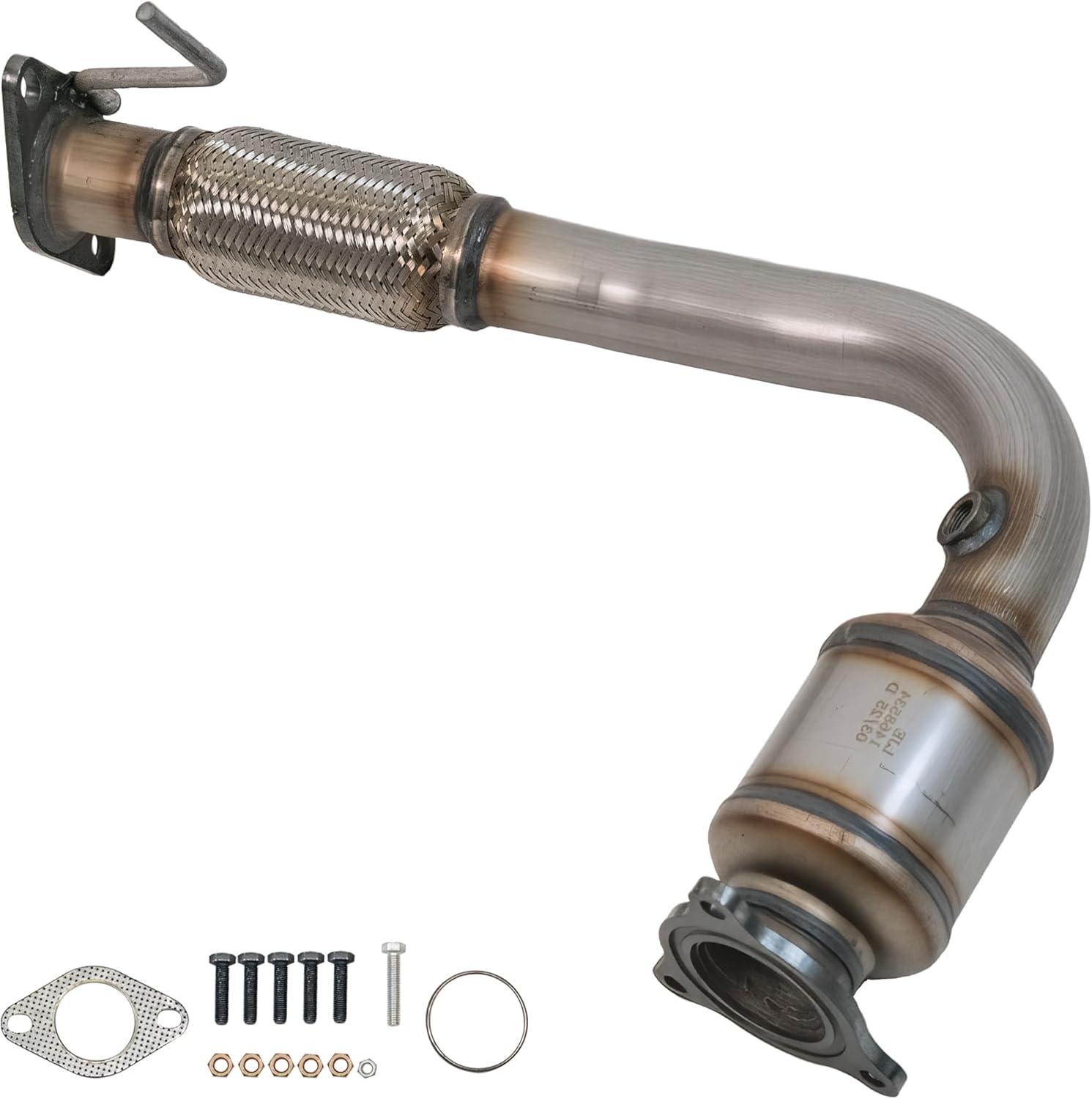 Front Catalytic Converter Compatible with Chevrolet Equinox 2010–2014, GMC Terrain 2010–2014, Captiva Sport 2012–2015, L4 2.4L, High Flow Catalytic Convertor - EPA Compliant 2010-2014
