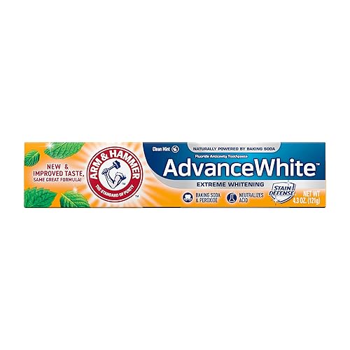 Miniatura 15 de Arm & Hammer – Cuidado Dental Advance Extreme Blanqueamiento bicarbonato de sodio (& Peróxido pasta dental, la menta fresca 4,3 oz (Pack de 6),