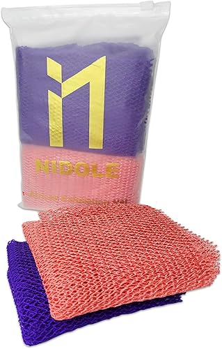 Miniatura 9 de Nidole 2 esponjas africanas de red - esponja corporal africana larga exfoliante, limpiador corporal de ducha, limpiador de espalda más suave para