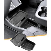 YEE PIN Organiser Tray Box Bottom Centre Console for Tesla Model Y Juniper 2026 2025 Standard Only, For Model Y 2026 Accessories Centre Console Lower Box Car Central Control Storage