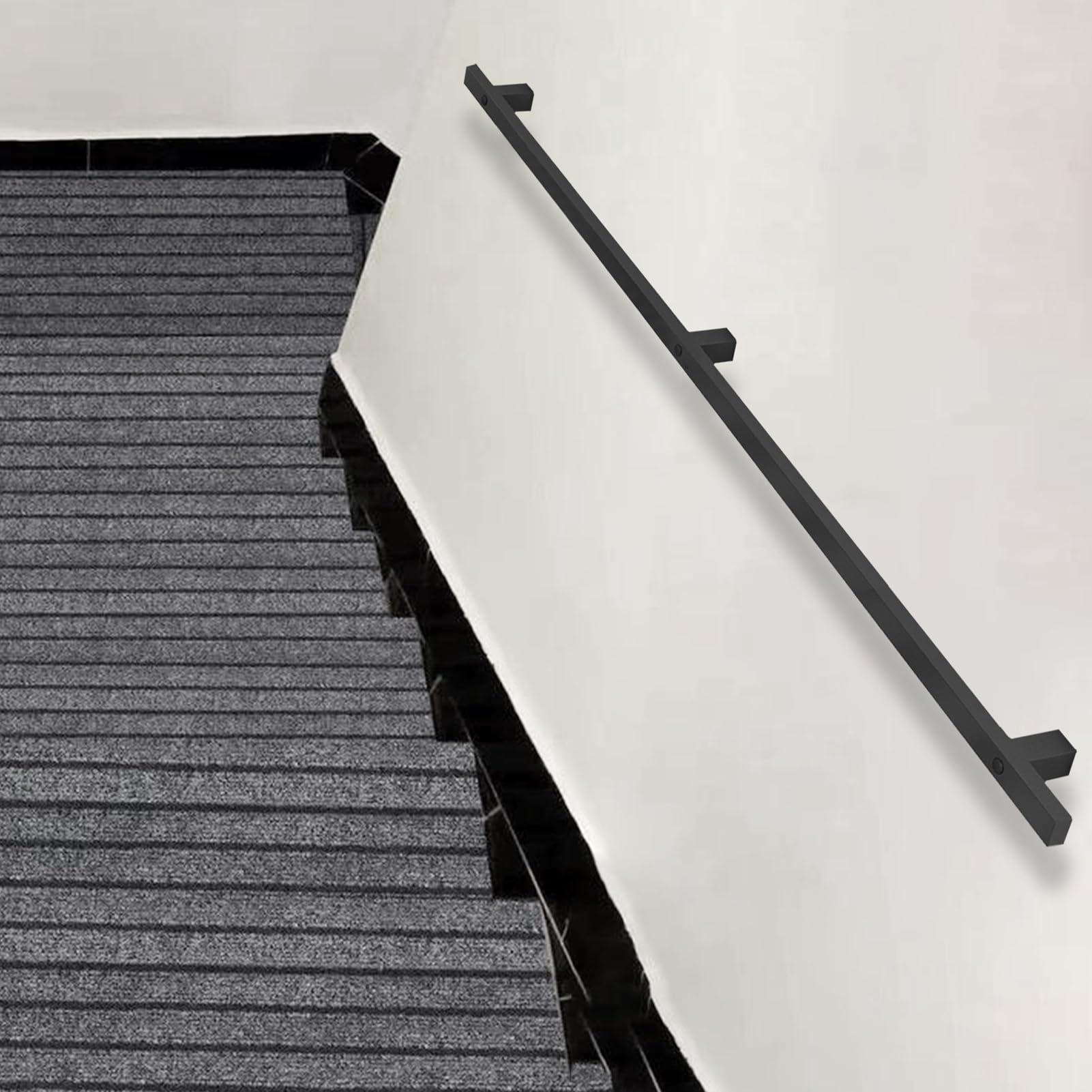 Main courante d'escalier en fer forgé 350cm pour éviter les chutes et sécuriser les proches