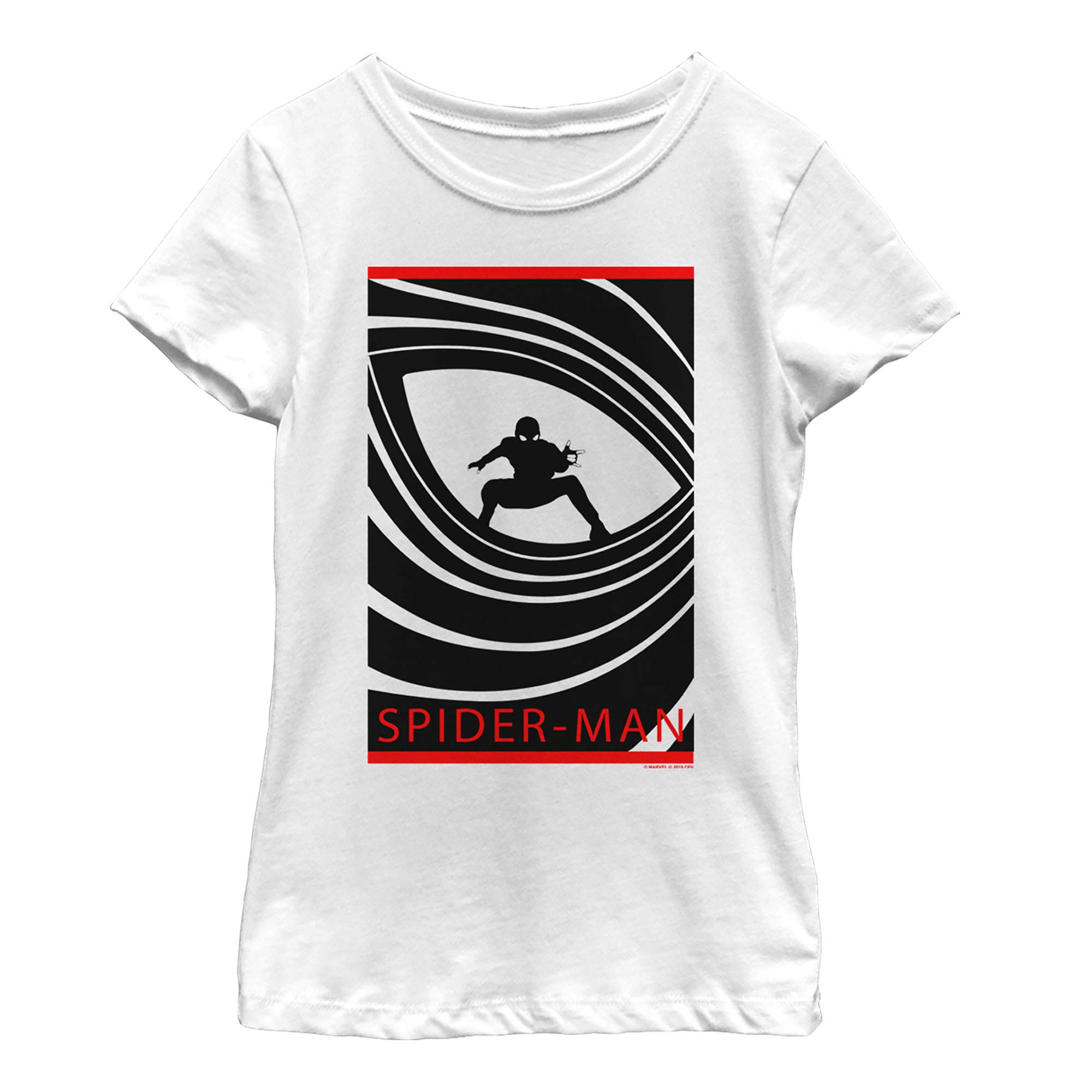 T-shirt Spider Marvel fille de qualité supérieure en maille douce - 5