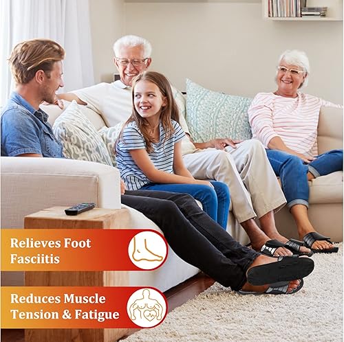 Miniatura 6 de CASAWISE Pantuflas de acupresión, para aliviar el dolor de pies, sandalias de masaje para aliviar la fascitis plantar, pantuflas de acupuntura,