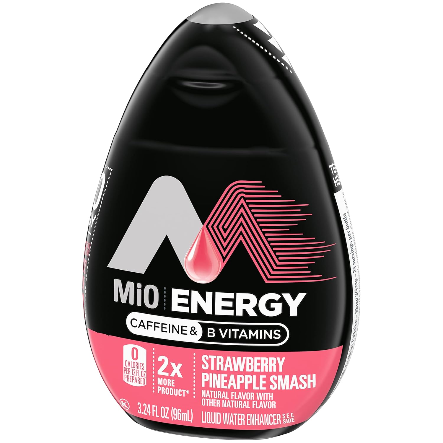 MiO Energy Pineapple Strawberry Smash Naturally Flavored Liquid Water Enhancer 8 Count 3.24 fl oz : Everything Else