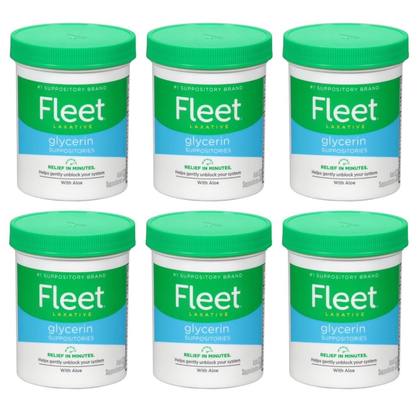 Special pack of 6 GLYCERIN SUPPORT ADULT FLEET 50 per pack