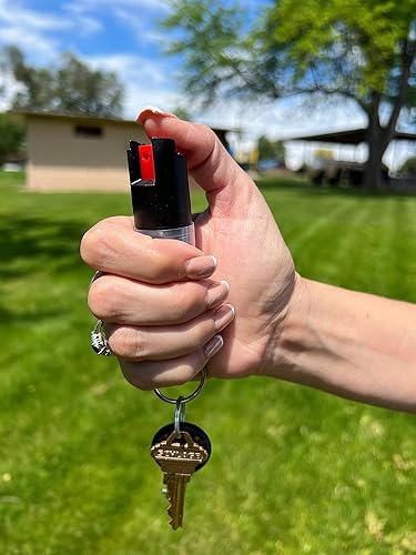 Miniatura 3 de REDD Spray de pimienta, Tactical Nuke - (1.40% MC) Gel de pimienta de máxima resistencia, llavero de manga transparente, flujo superior giratorio