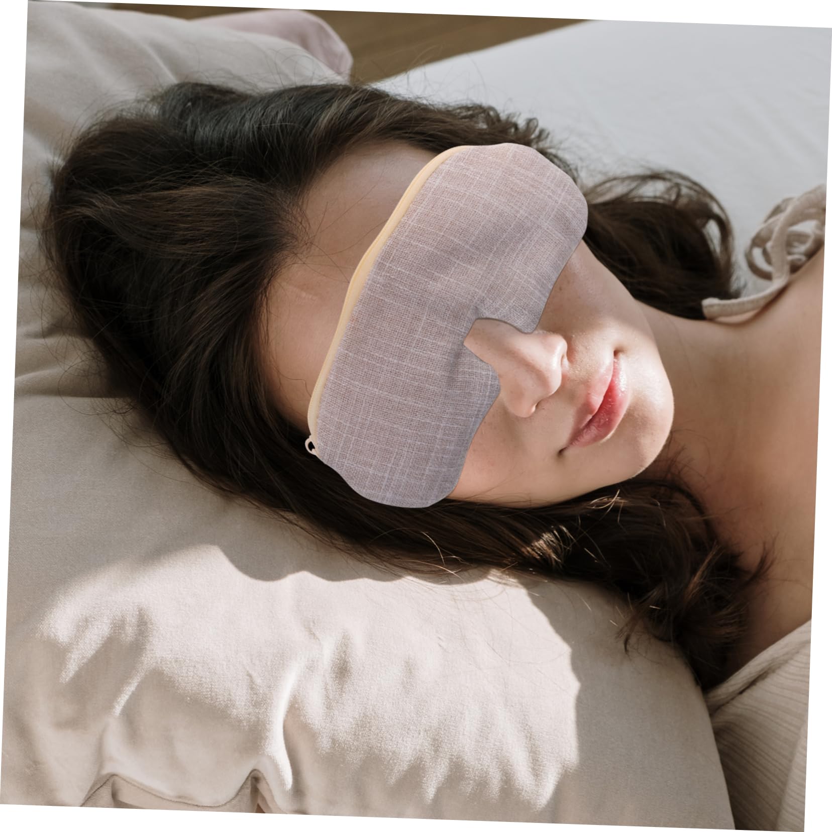4 Pezzi Maschera Termica Riutilizzabile per Occhi con Rosa Himalayano Naturale Impacco Caldo per Affaticamento e Miglioramento Sonno per Uso e Viaggio