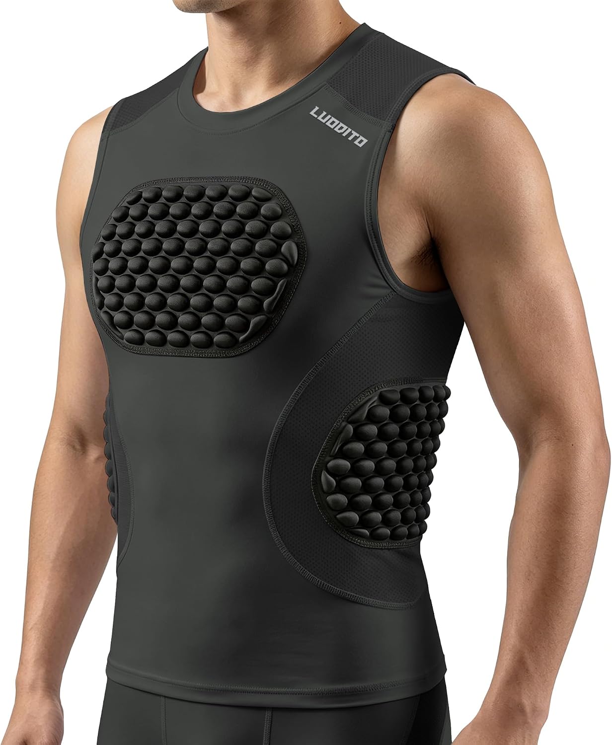 Baseball Chest Protector Youth Padded Compression Shirt Softball Football Lacrosse Rib Heart Sternum Guard