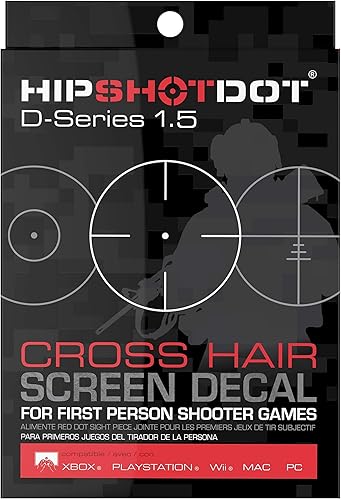 Miniatura 7 de HipShotDot D-Series Tech Pack  Calcomanías reutilizables transparentes para TV con asistencia visual  Calcomanía para juegos de televisión o monitor