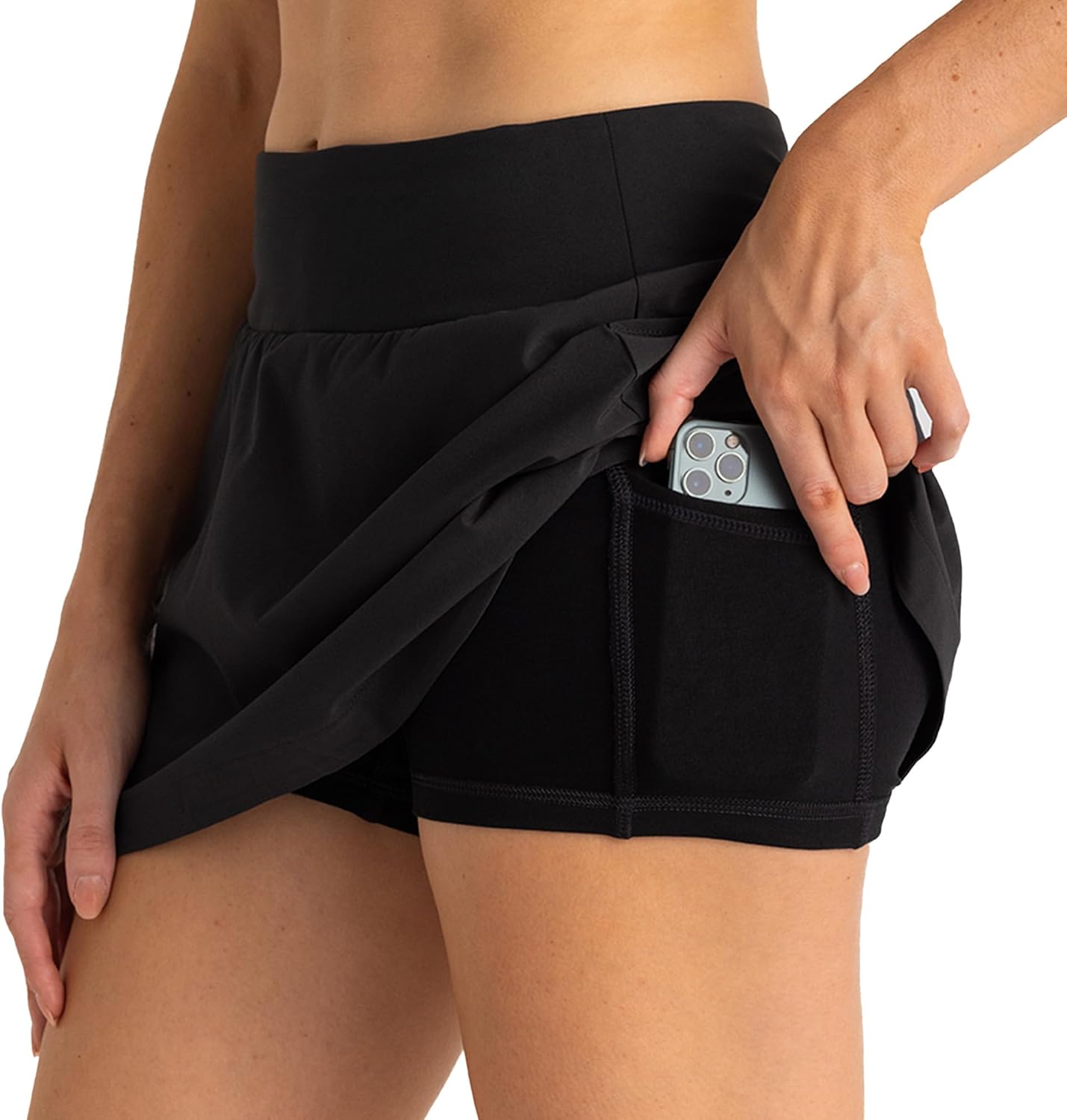 Free Fly Women's Lined Active Breeze Skort, 13" - Bamboo Viscose Liner, UPF 50+ Sun Protection, Stretch Skirts for Women