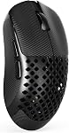 MAMBASNAKE M2 Souris de jeu sans fil en fibre de carbone,PAW3395PRO 40K DPI Capteur optique,41g Ultra Léger Ergonomie, Boutons programmables BT/2.5Ghz/Wired Mice, Accessoires informatiques pour PC/Mac