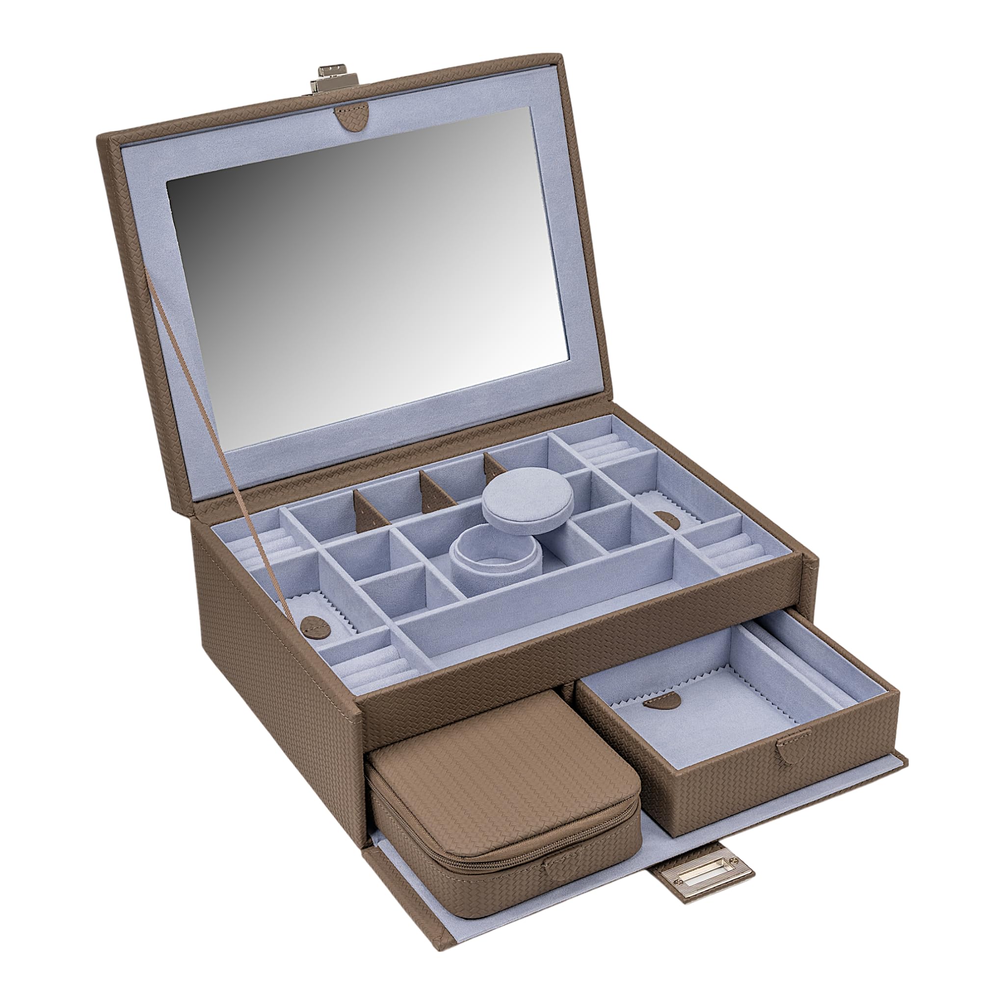 Windrose Szkatułka na biżuterię Corbello Jewelry Box Mocca brązowa