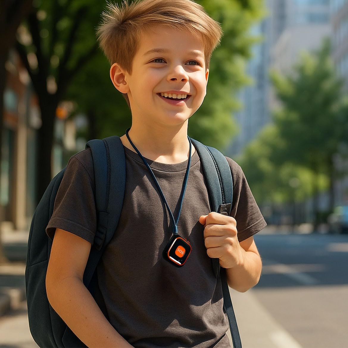 Localisateur de sauvetage SOS GPS Tracker pour personnes âgées et enfants - Appel d'urgence avec bouton - Alarme anti-perte et chute - Surveillance en temps réel (V50)
