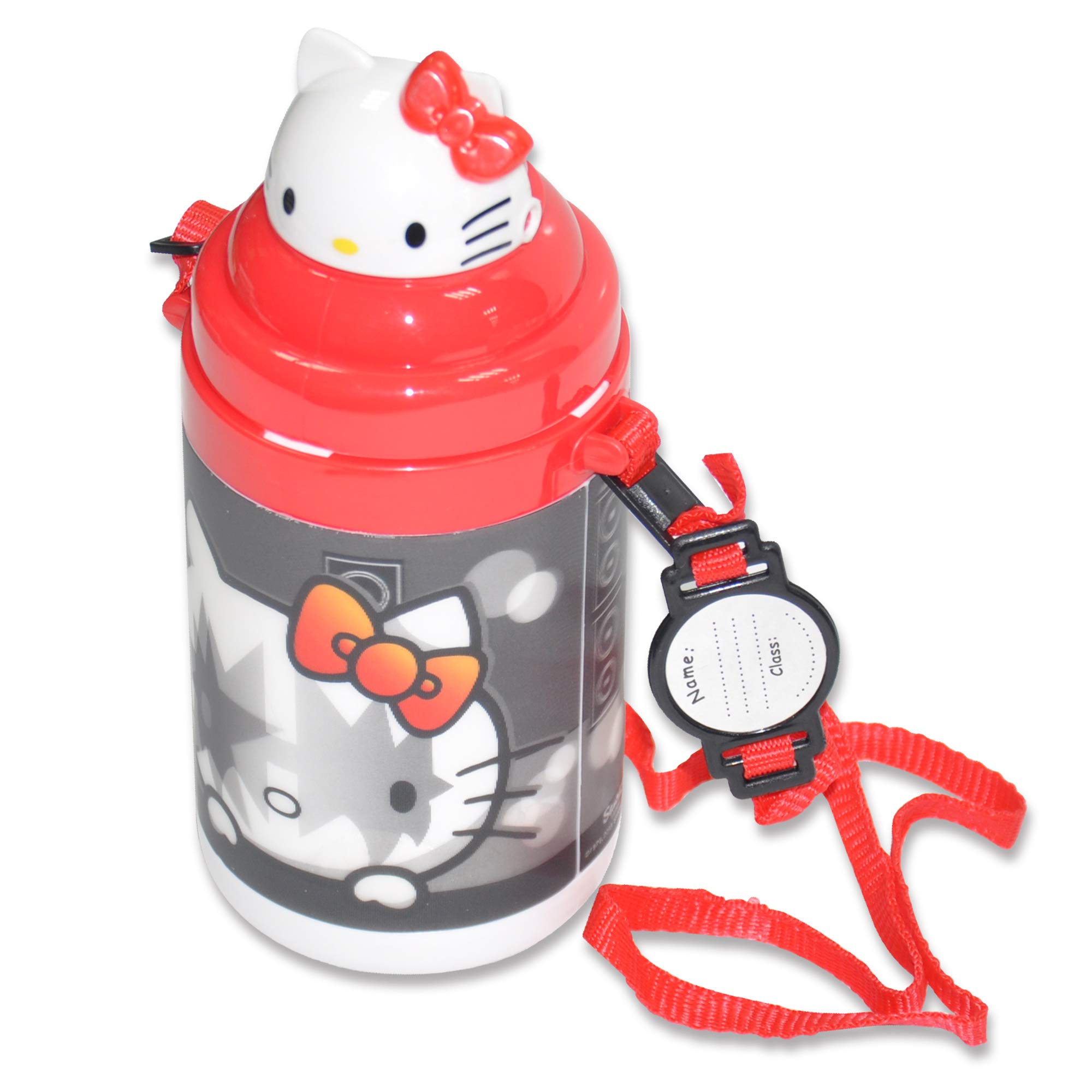 Hello Kitty Kiss Pop Up Water Bottle 600ml - TGWZ3DS-122