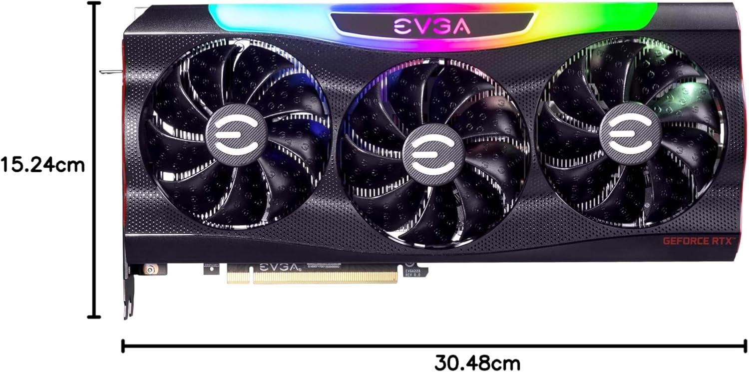 EVGA 10G-P5-3897-KR GeForce RTX 3080 FTW3 Ultra Gaming, 10GB GDDR6X, iCX3 Technology, ARGB LED, Metal Backplate - Image 8