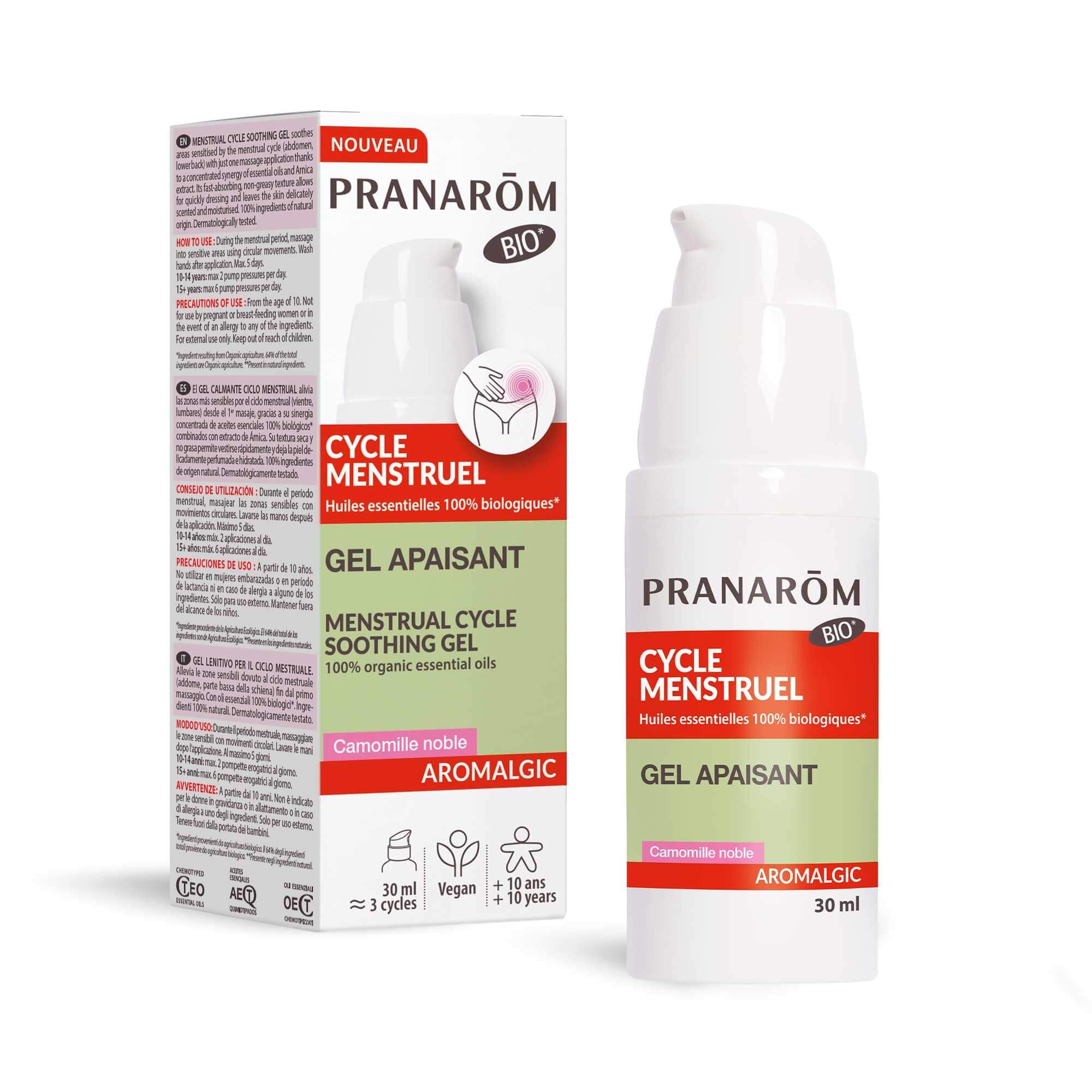 PRANARÔM - Aromalgic Soothing Gel Menstrual Cycle - Helps Relieve Menstrual discomfort