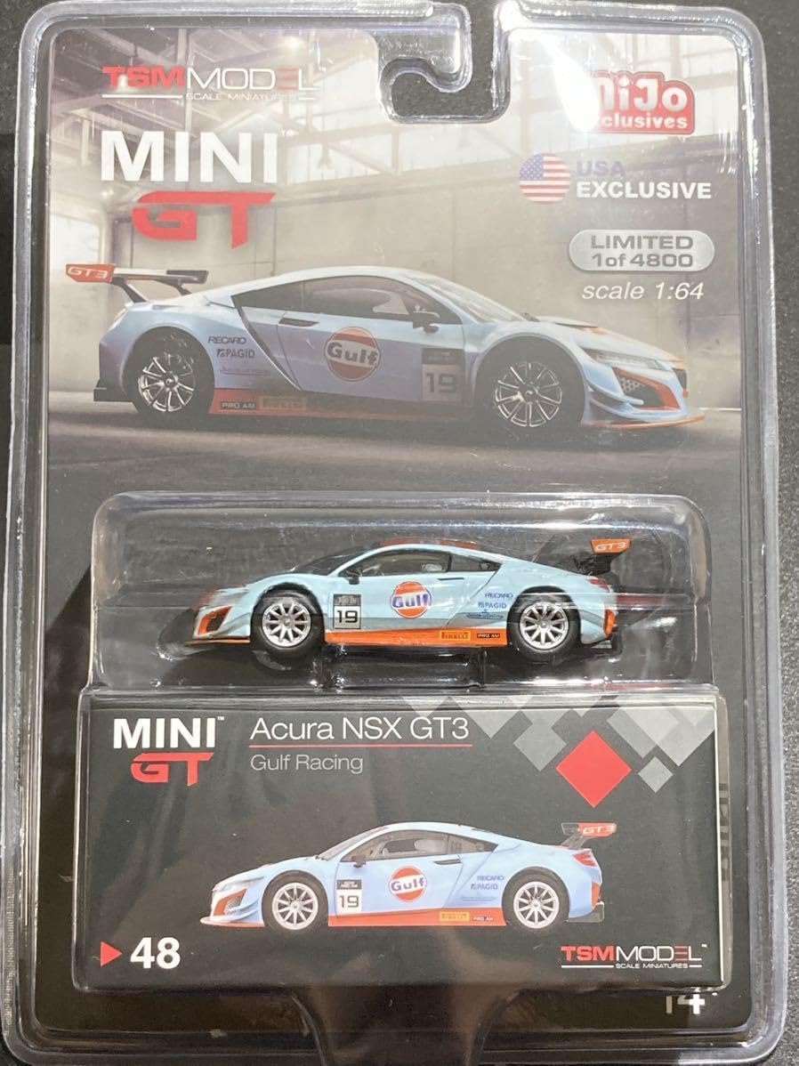 Amazon.co.jp: MINI GT Acura NSX GT3 Gulf Racing 48 北米限定 