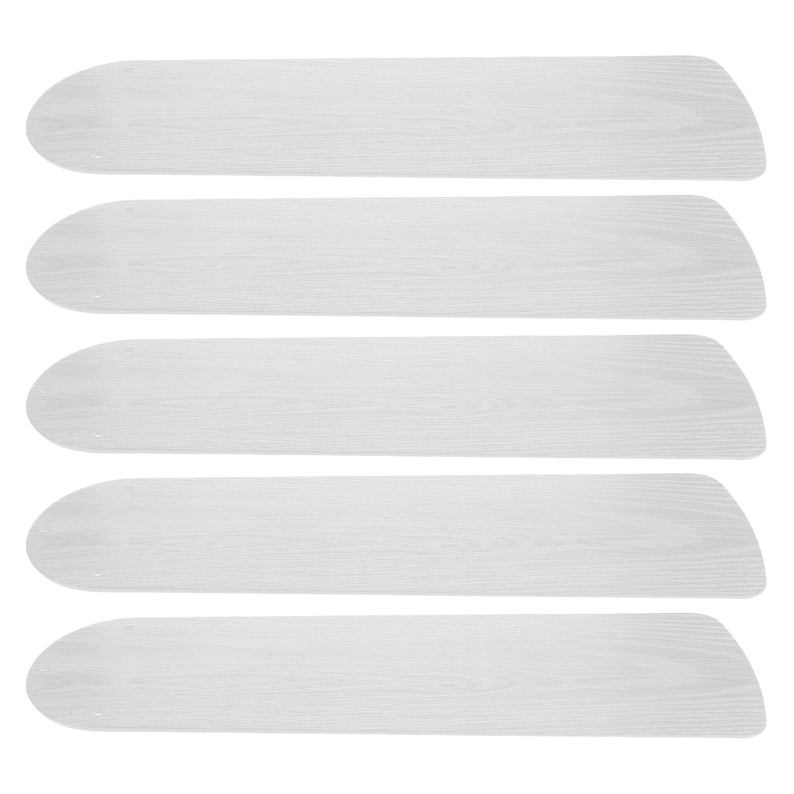 Operitacx 5 Pezzi Accessori per Ventilatori da Soffitto Pale in Plastica Bianco Resistenti All'usura per Ricambio Ventilatore Interno, per Vacanze Estive