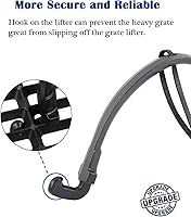 Vista 4 de KAMaster - Elevador de rejilla de parrilla de hierro fundido, elevador de rejilla de cocción para Kamado, accesorios para parrilla Kamado