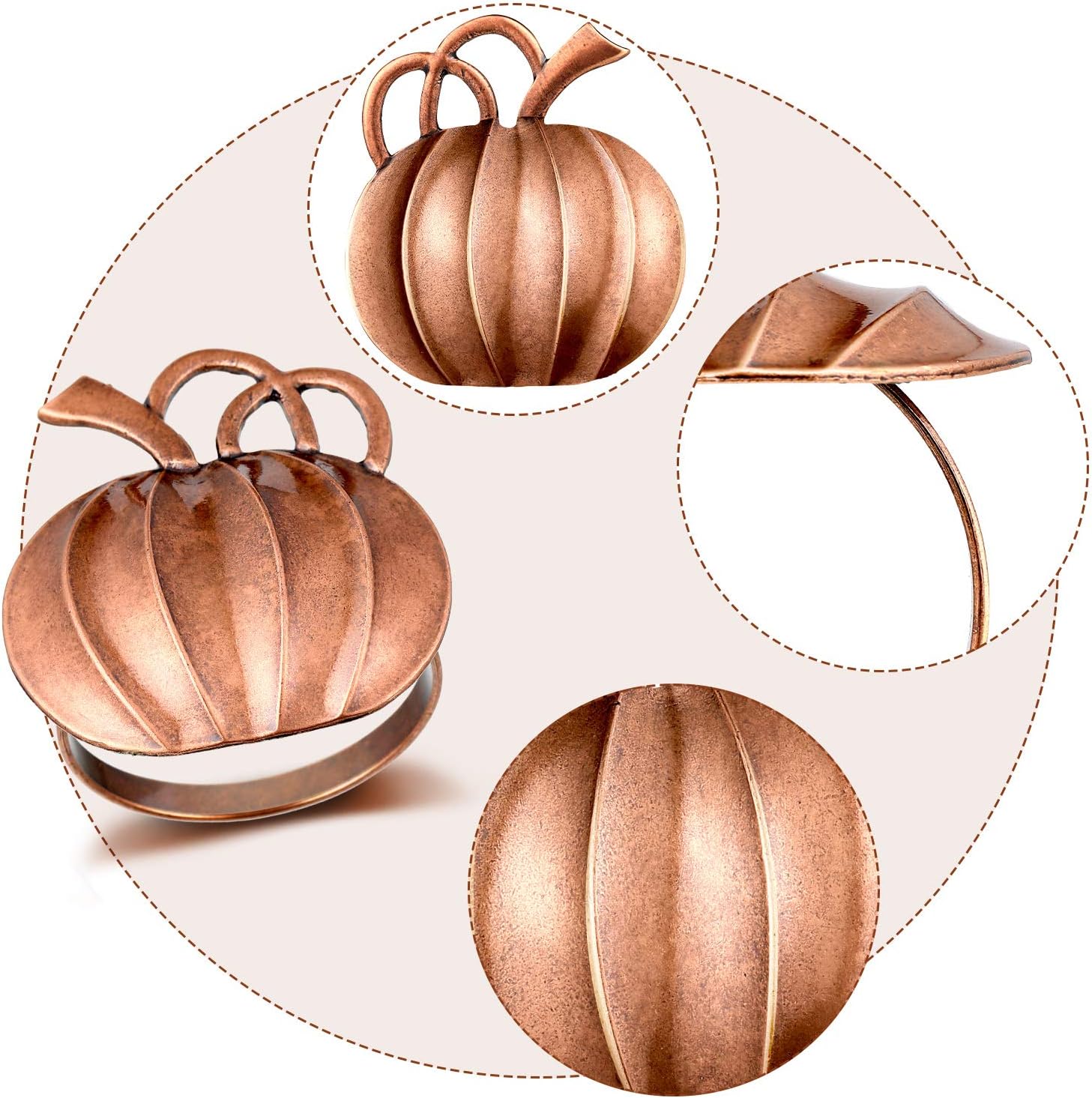 Exclusive Special Pumpkin Napkin Ring Holders Thanksgiving Halloween Napkin Rings Fall Napkin Ring Holders Pumpkin Dinner Tables Rings for Thanksgiving, Dinner Parties, Weddings, Family Gatherings (6 Pieces) Best Review Pumpkin Napkin Ring Holders Thanksgiving Halloween Napkin Rings Fall Napkin Ring Holders Pumpkin Dinner Tables Rings for Thanksgiving, Dinner Parties, Weddings, Family Gatherings (6 Pieces)