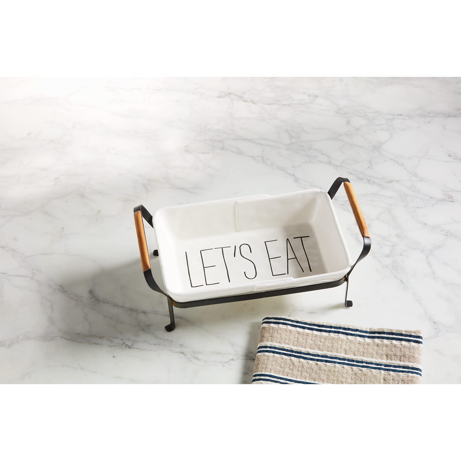 Mud Pie Baker On An Iron Stand, Baker, White, 11