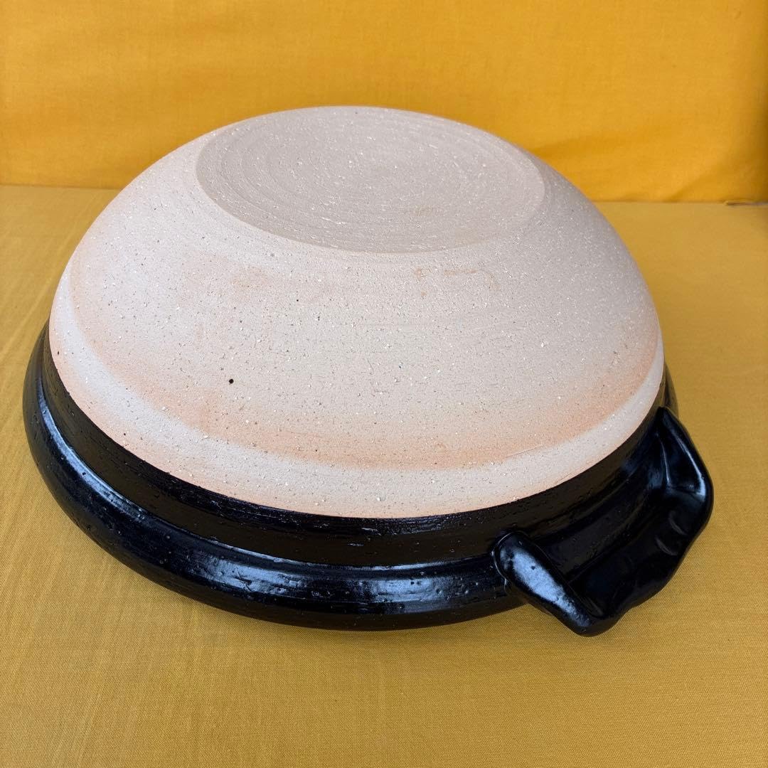Amazon | 土鍋伊賀焼10.5号鍋黒釉飛びカンナ | ノーブランド品 | ご飯