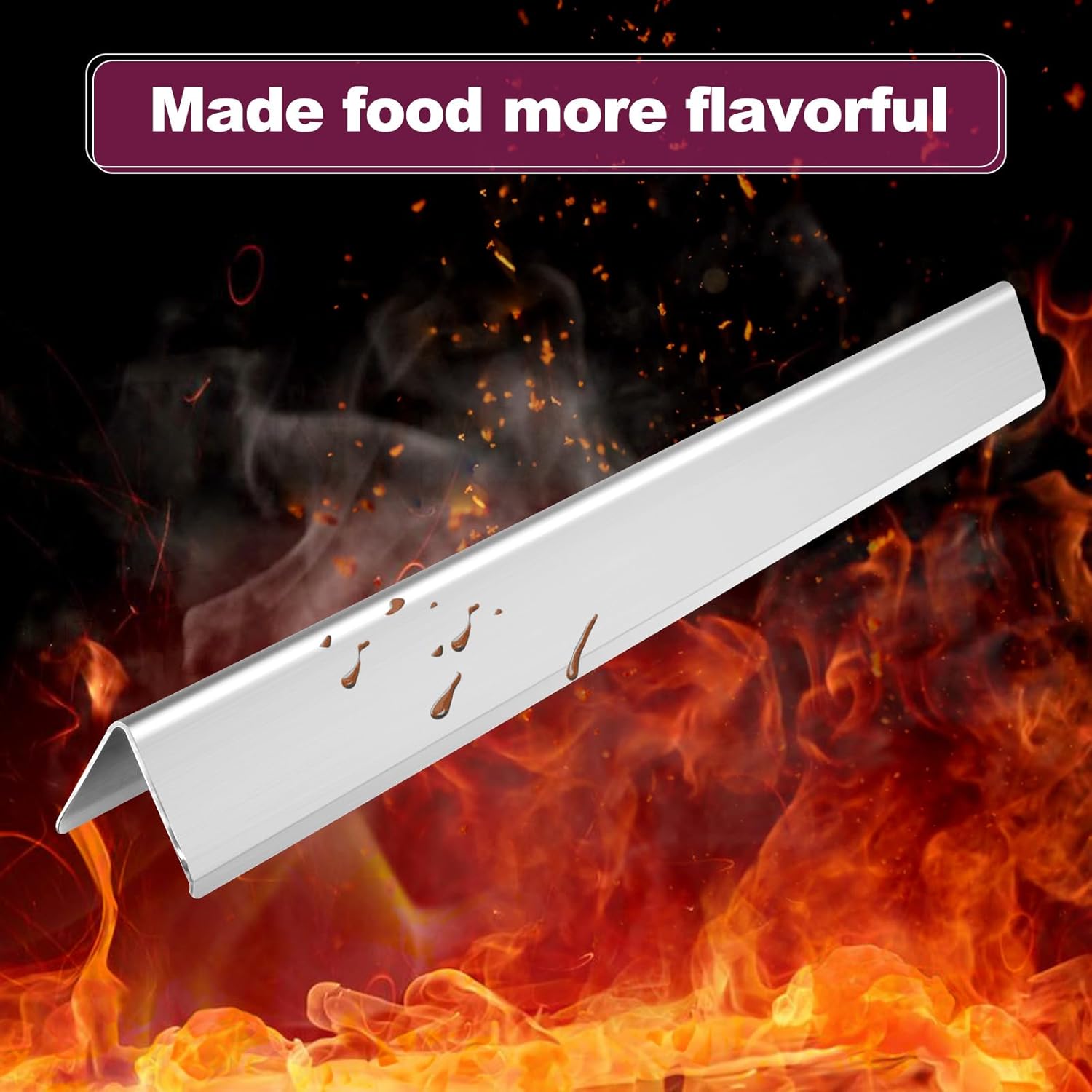 22 1/2 Inch Stainless Steel 7536 16GA Flavorizer Bars 7527 Cooking Grates for Weber Genesis Silver B and C, Spirit 700 Weber 900,for Weber Spirit 300,E-310 & E-320, Spirit S-310 & S-320