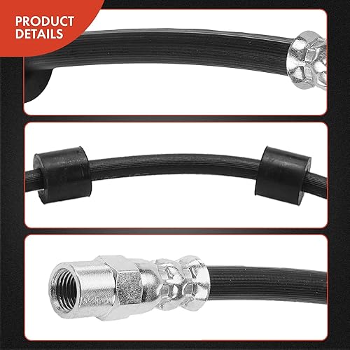Miniatura 5 de A-Premium Manguera hidráulica de freno delantero compatible con modelos seleccionados de BMW - 525i, 525iT, 530i, 535i, 540i, 735i, 735iL, 740i,