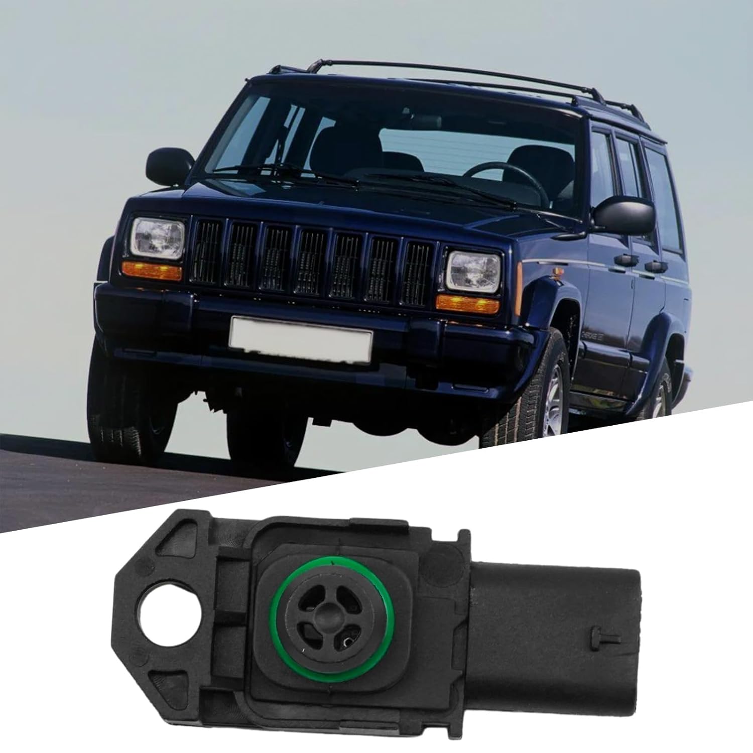 68212571AA Manifold Pressure Sensor Replacement for 68212571AA 3611020XED70 Fit for Jeep Cherokee 2019-2022 for Wrangler 2018-2022 for Alfa Romeo Giulia Great Wall Fengjun