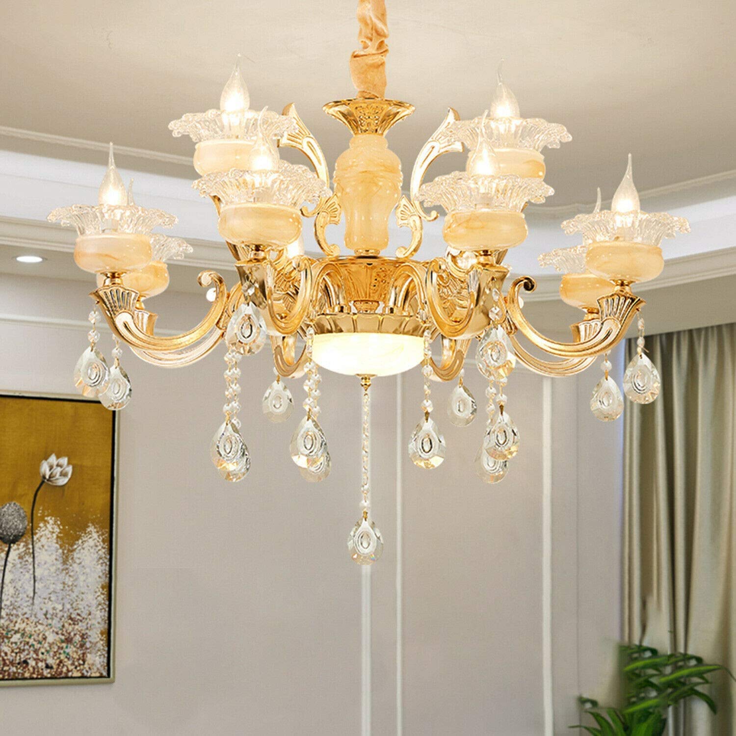 Buy YUYUE Crystal Chandeliers,Vintage Pendant Lighting Modern