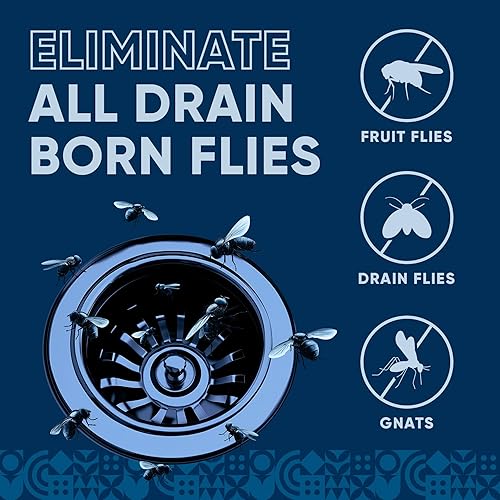 Miniatura 4 de Tratamiento de drenaje de moscas de frutas  Eliminador de moscas de drenaje  Totalmente natural, elimina mosquitos, moscas de alcantarillado y más -