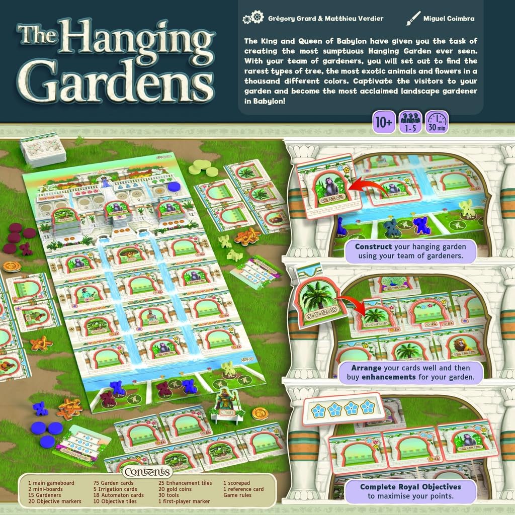 The Hanging Gardens Board Game, Strategic Garden Building, 1-5 Players, Ages 10+, Multi-coloured - Image 2
