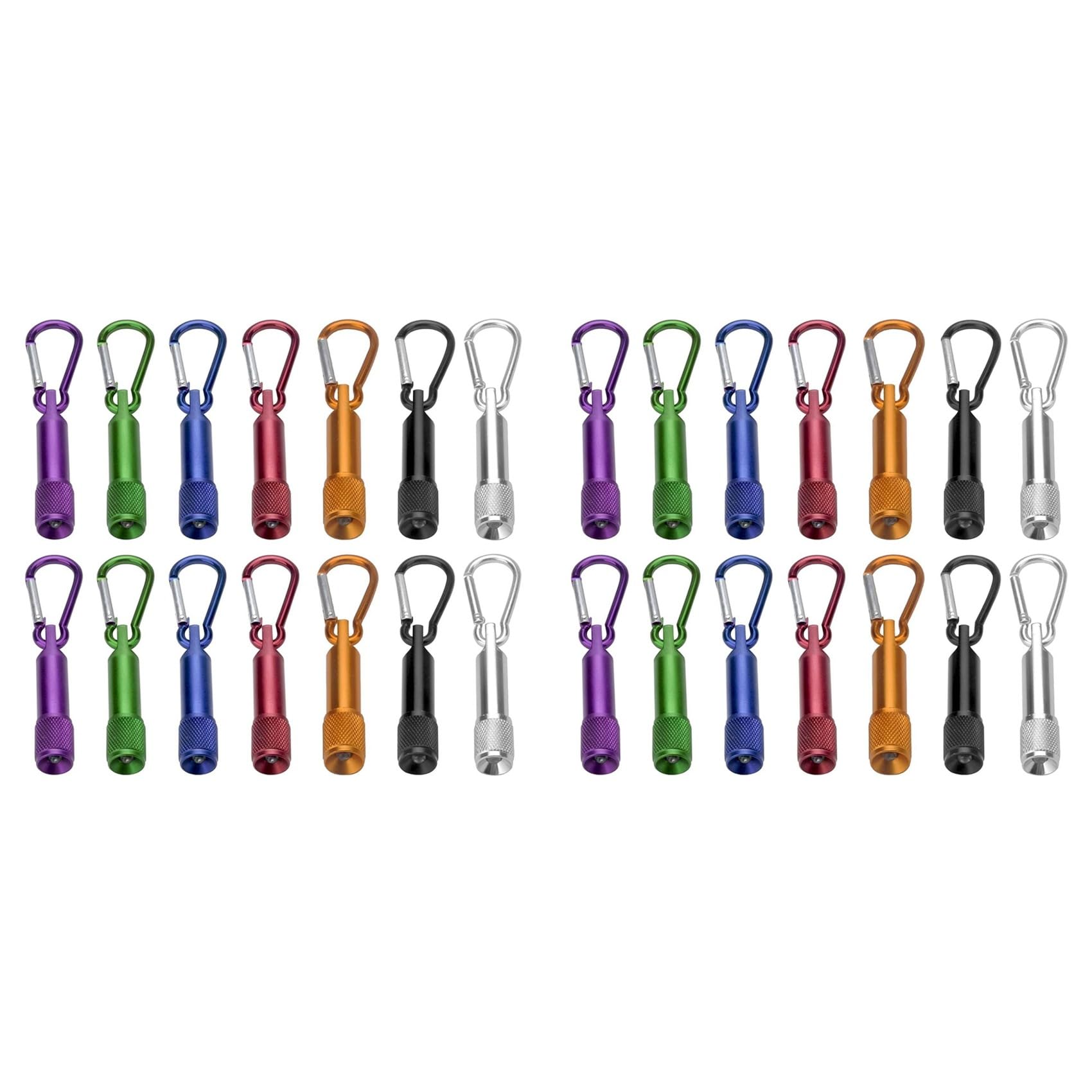 Petite lampe à main torche contre l'obscurité lot de 28 pièces LED pour clé et sac à dos