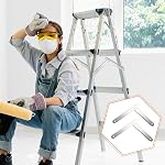 2X Folding Step Ladder Hinge Attachment Stepladders Tie Rod Replacement Kit, White