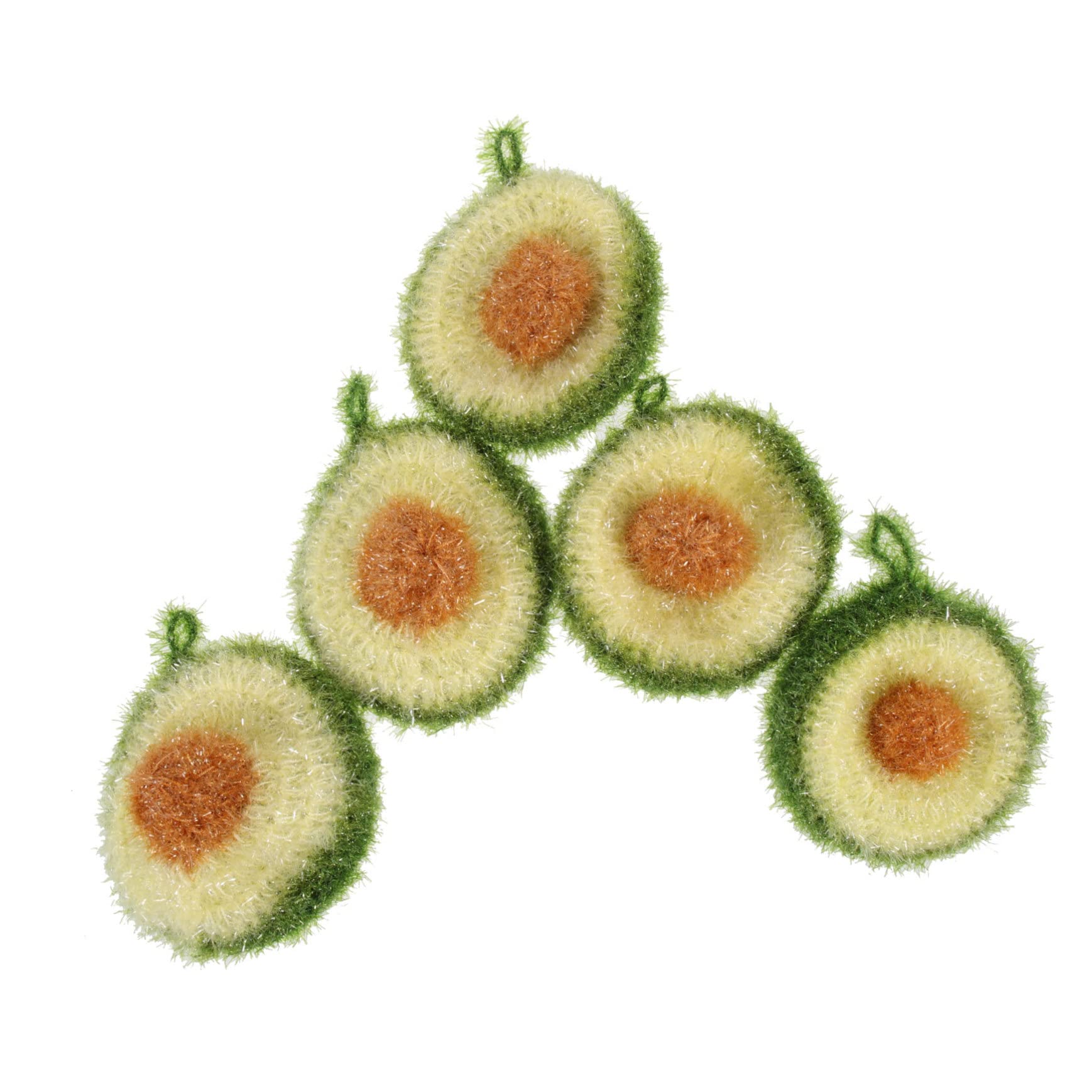 Esponjas para fregar cocina con divertidos diseños de frutas en pack de 5 unidades